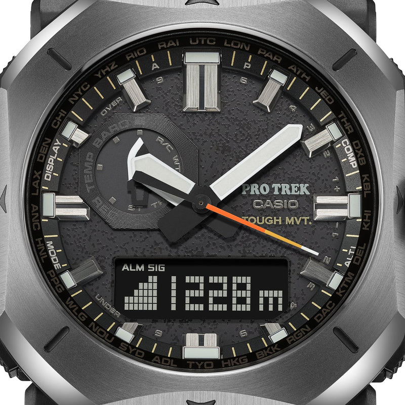 a close up of a watch on a white background