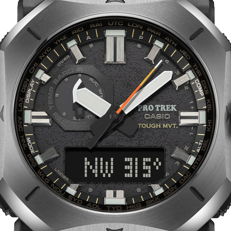a close up of a watch on a white background