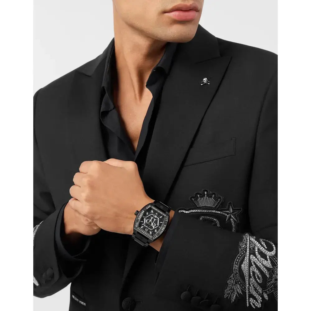 Philipp Plein Hexagon Phantom Black Stainless Steel Watch PWPUA1125