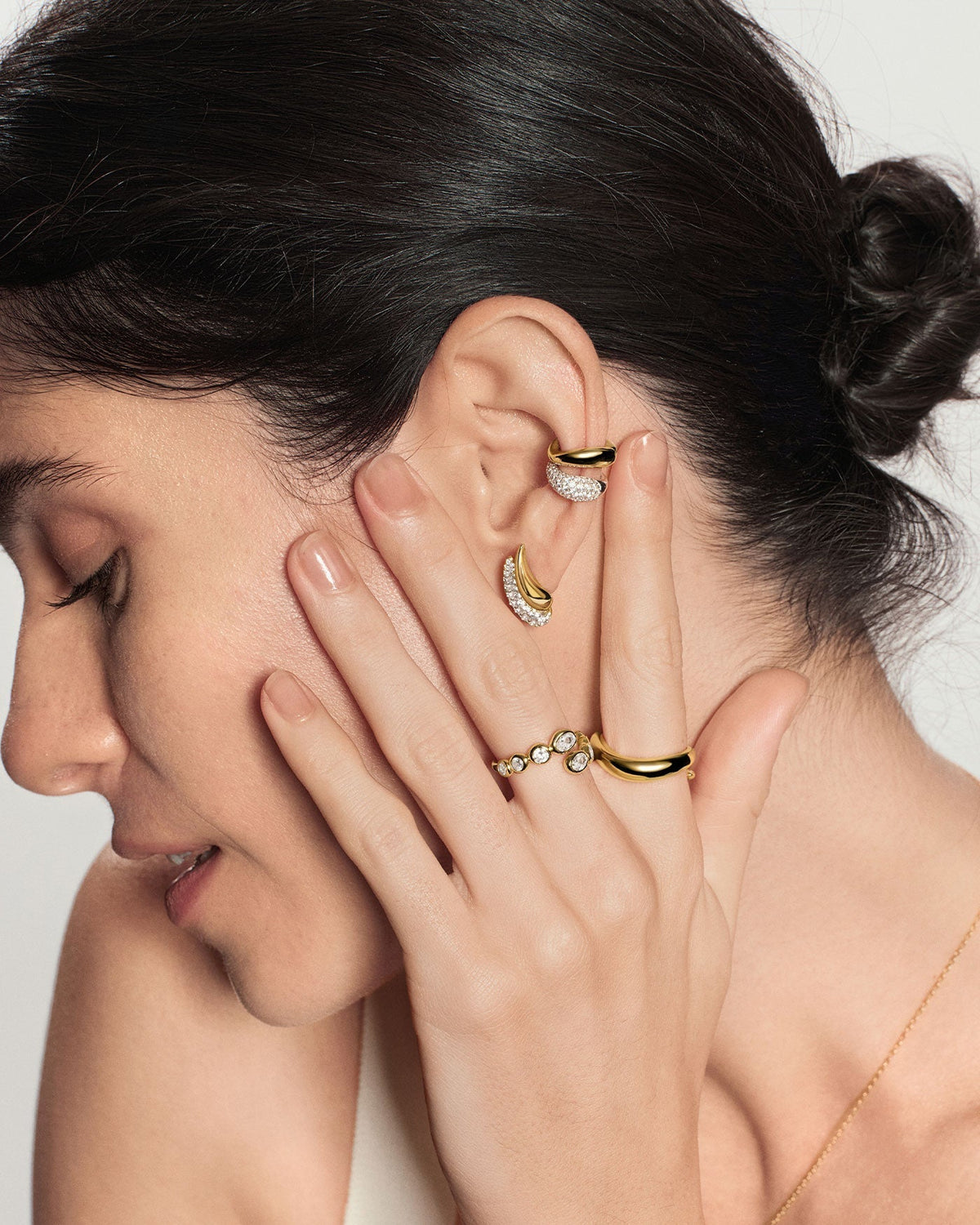 Ania Haie Gold Spiral Adjustable Ring