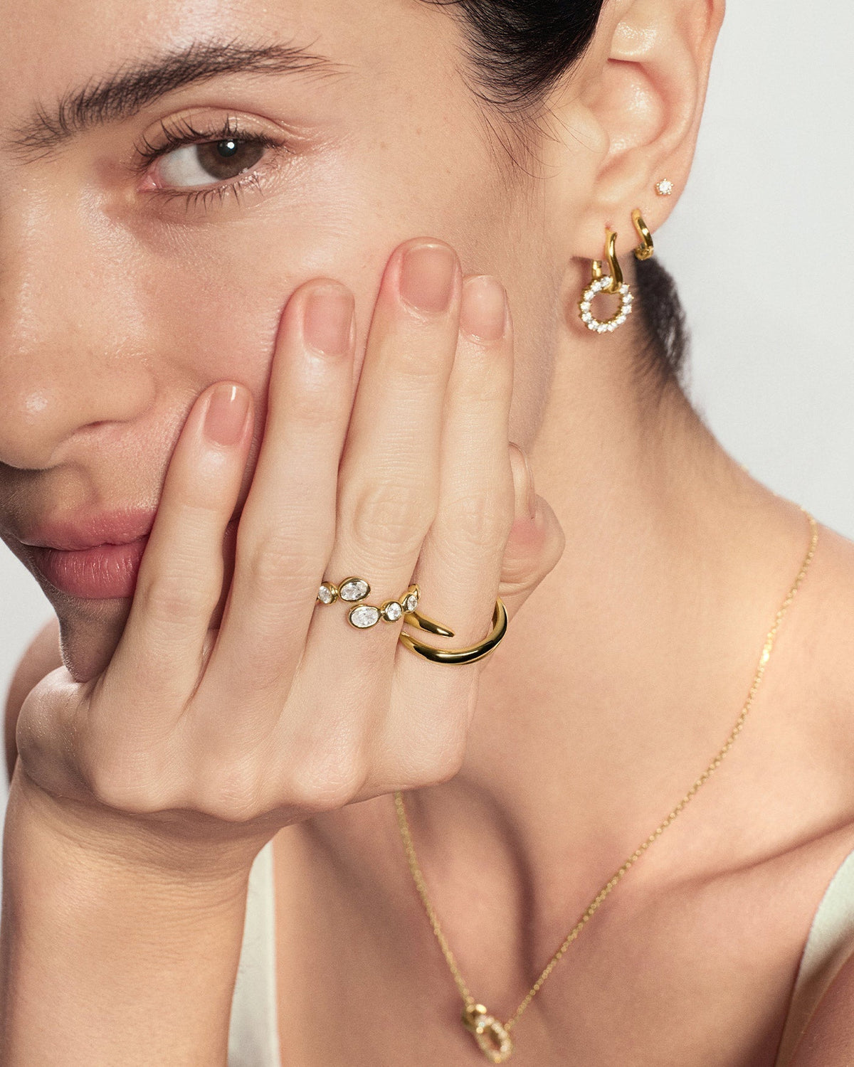 Ania Haie Gold Spiral Adjustable Ring
