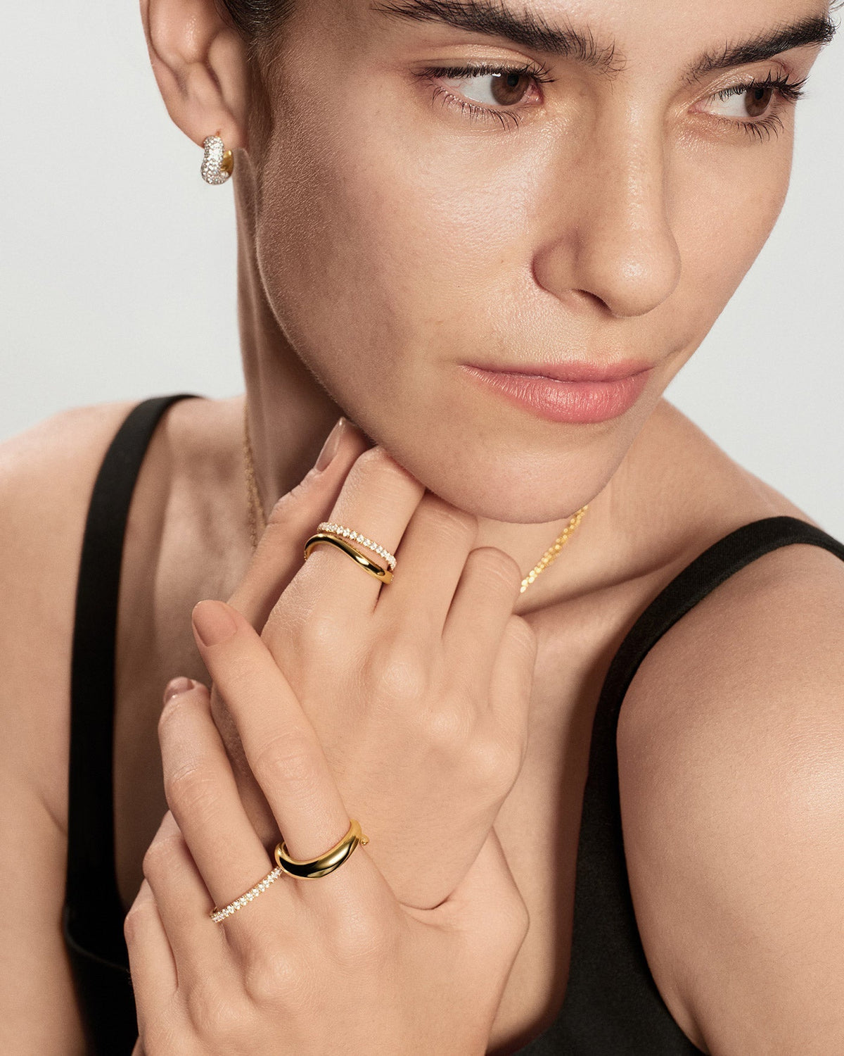 Ania Haie Gold Spiral Adjustable Ring