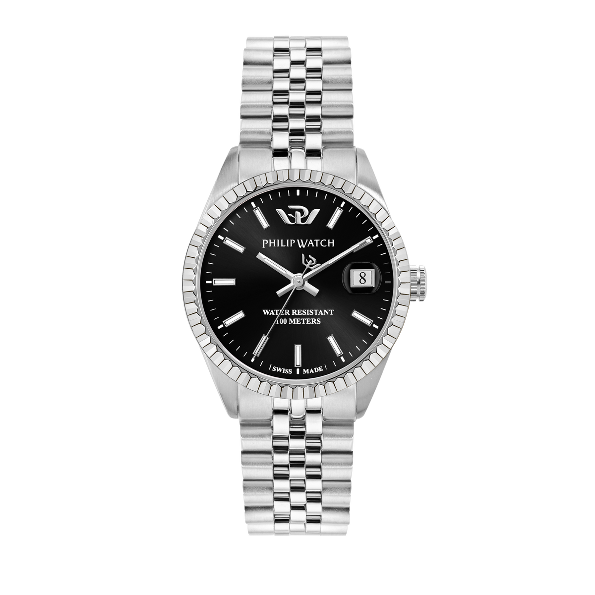 Philip Watch Swiss Made Caribe 35mm Silver Women's Watch