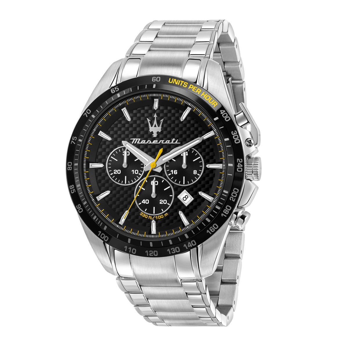 Maserati Traguardo Black Dial 45mm Chronograph