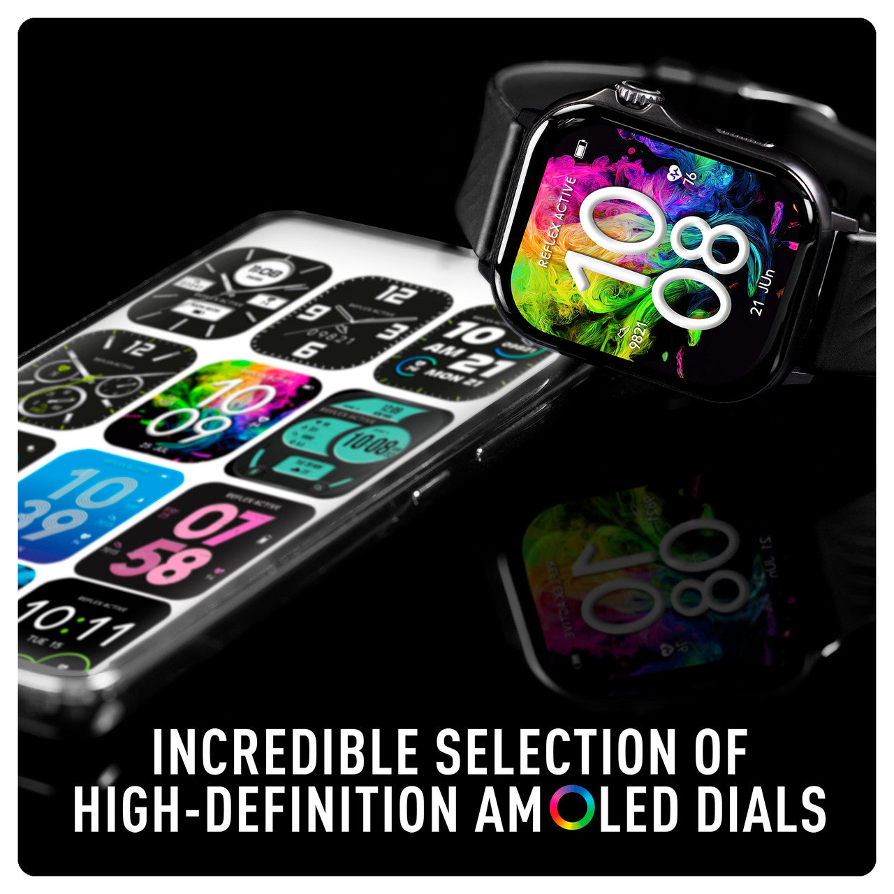 Reflex Active Venture XL Black Strap Watch