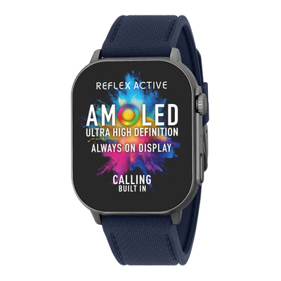 Reflex Active Series 29 Amoled XL Ti-coloured Case & Navy Silicone Strap RA29-2182