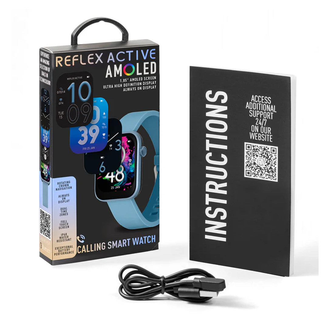 Reflex Active Series 40 AMOLED Denim Blue Silicone Smart Watch