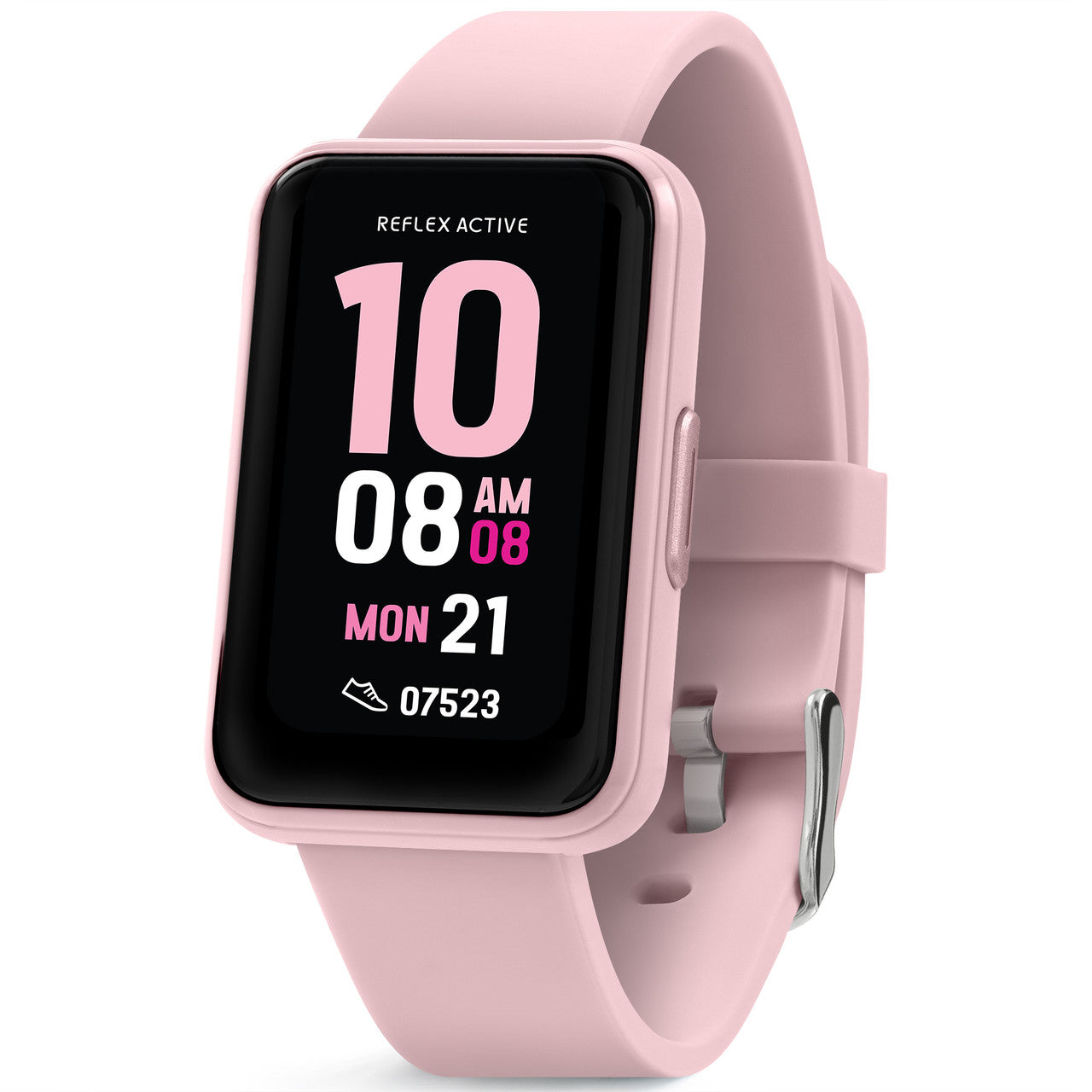 Reflex Active Series 49 Pink Strap Smart Calling Watch