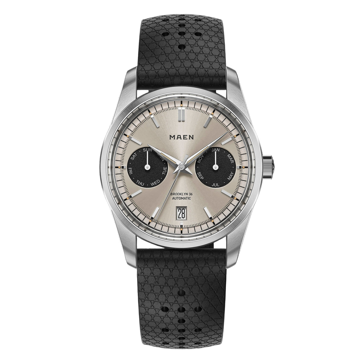 MAEN M5.1.2 Brooklyn 36 Triple Calendar Automatic Watch