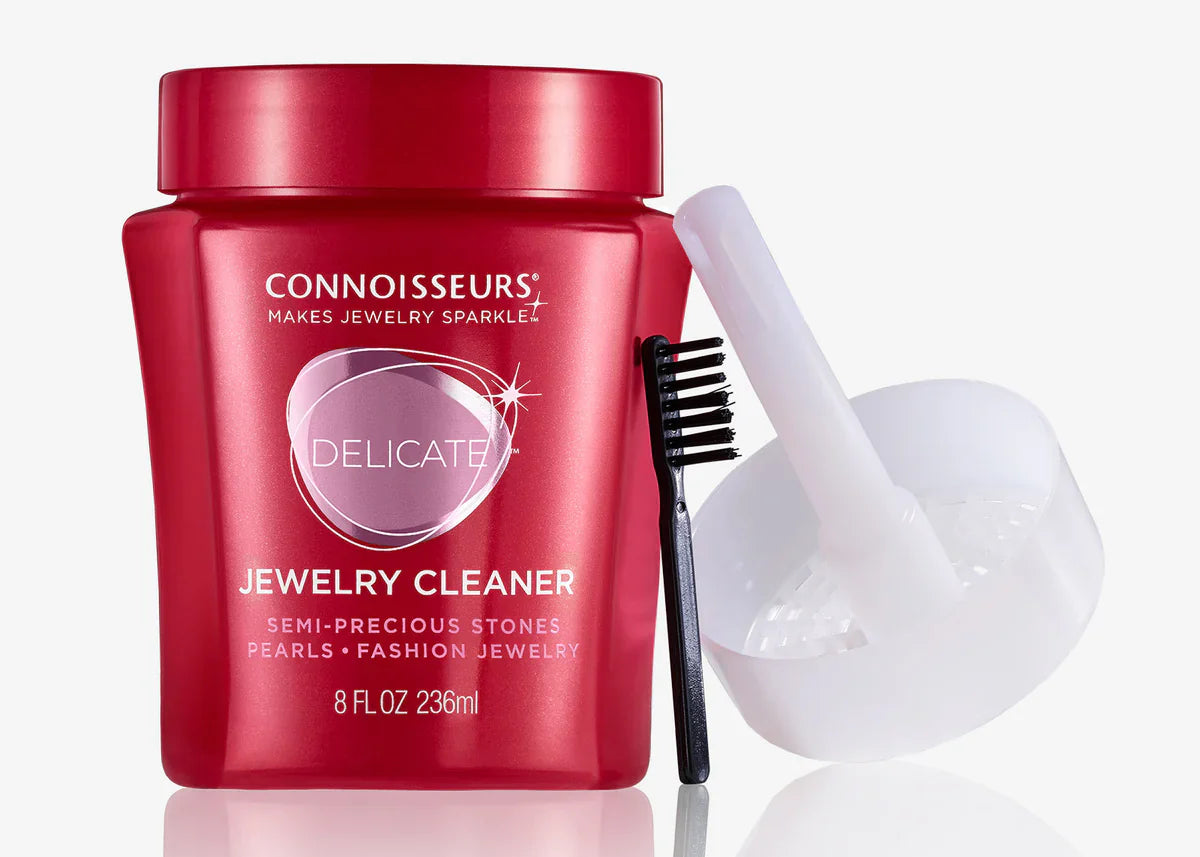 Connoisseurs Delicate Jewellery Cleaner 250ml With Dip Tray And Brush