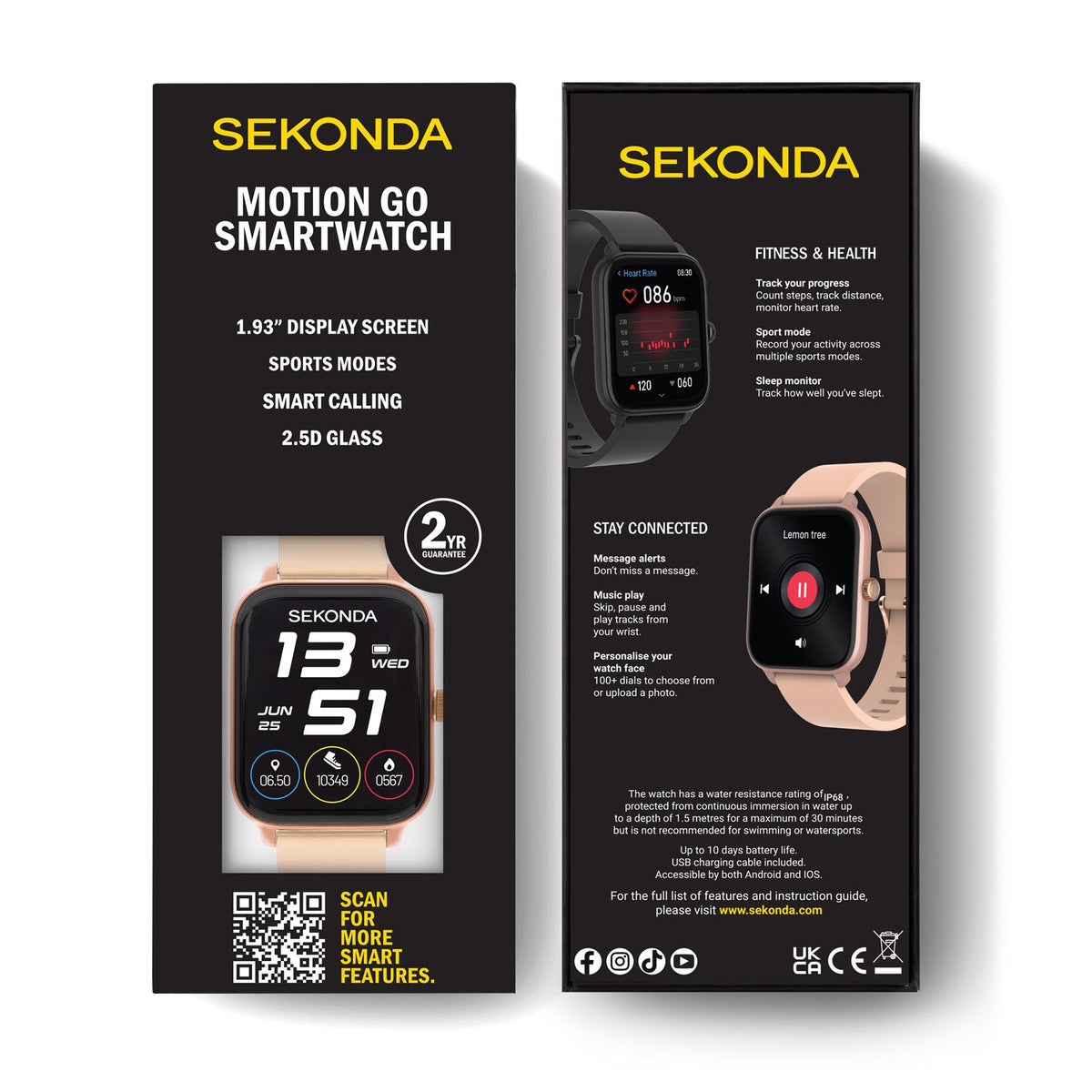 Sekonda Motion Go LCD Display 37mm Unisex Watch Pink SK30290
