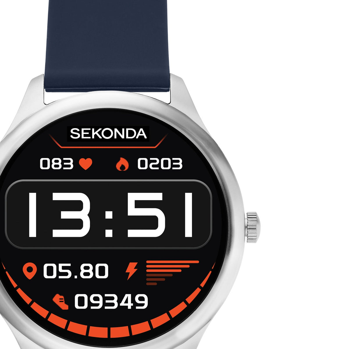 Sekonda Active X LCD Display 43mm Unisex Watch Blue SK30292