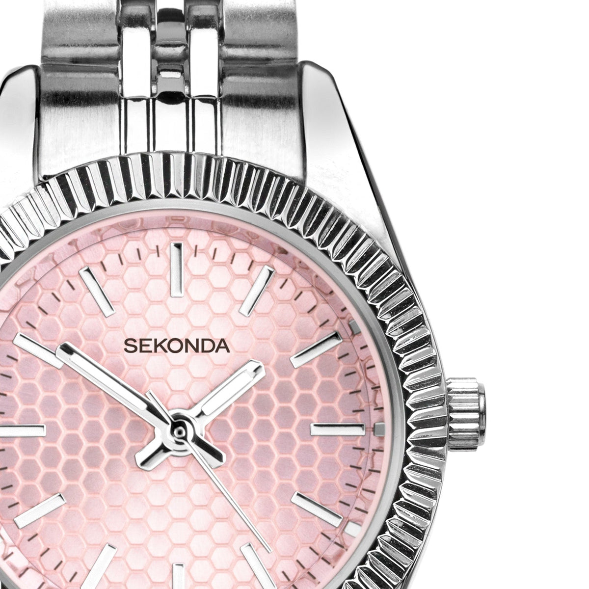 Sekonda Francis Pink Dial 26mm Womens Watch Silver SK40728