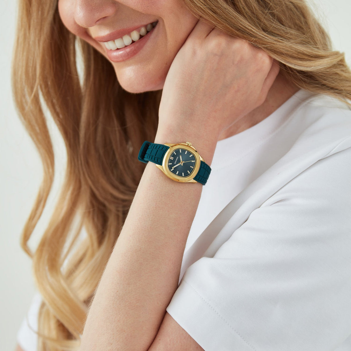 Sekonda Octaire Teal Dial Teal Silicone Womens Watch SK40797 view 2