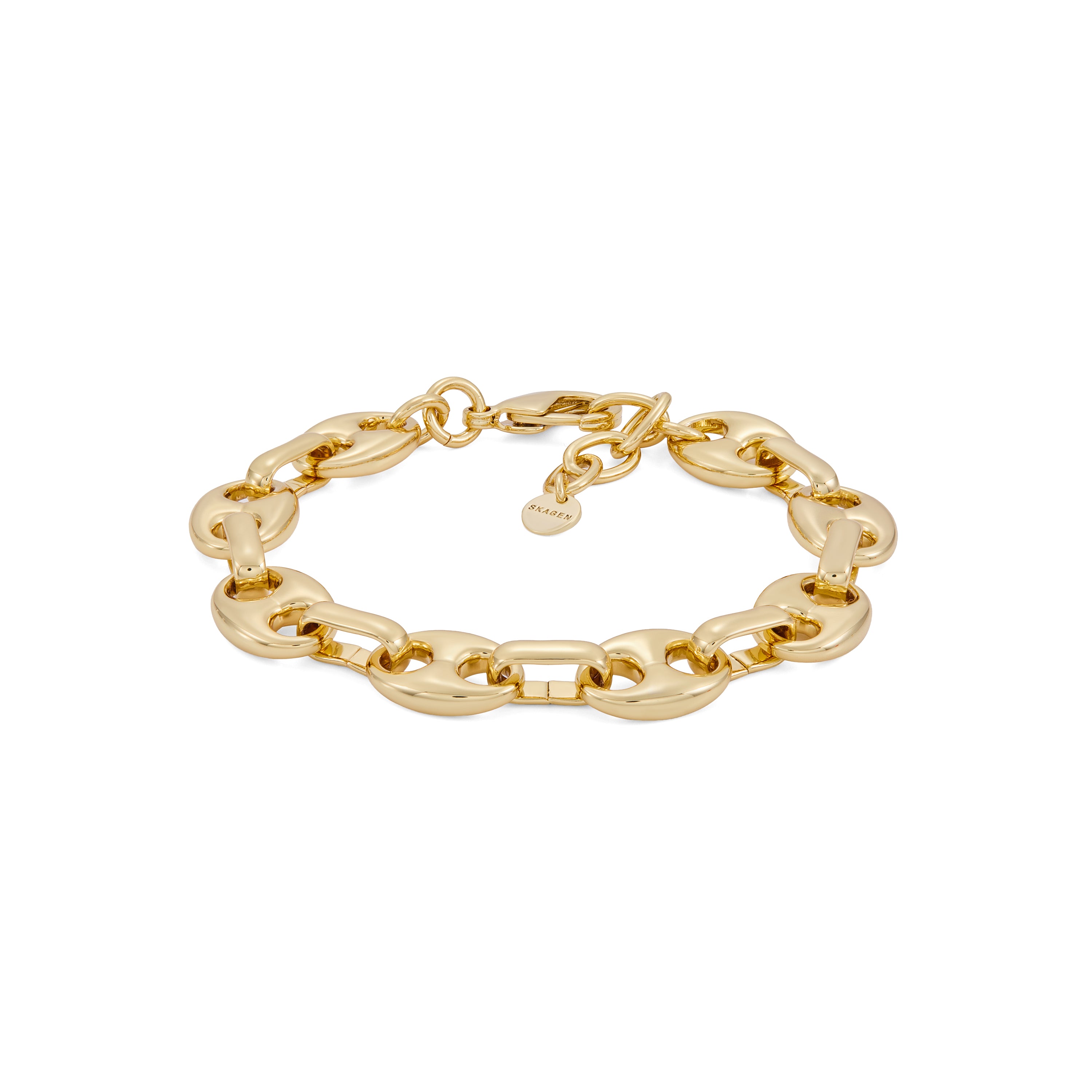 Skagen Moderne Stak Gold-Tone Brass Chain Bracelet SKJ5016710