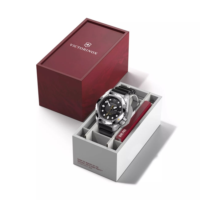 Victorinox Dive Pro 自动黑色橡胶黑色表盘手表 241994