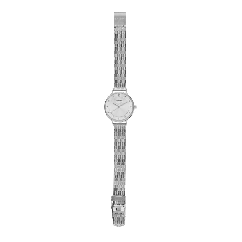 优雅的 Skagen Anita 银色表盘女士手表 SKW2149