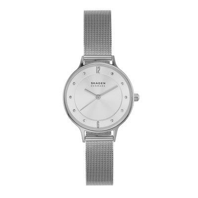 优雅的 Skagen Anita 银色表盘女士手表 SKW2149