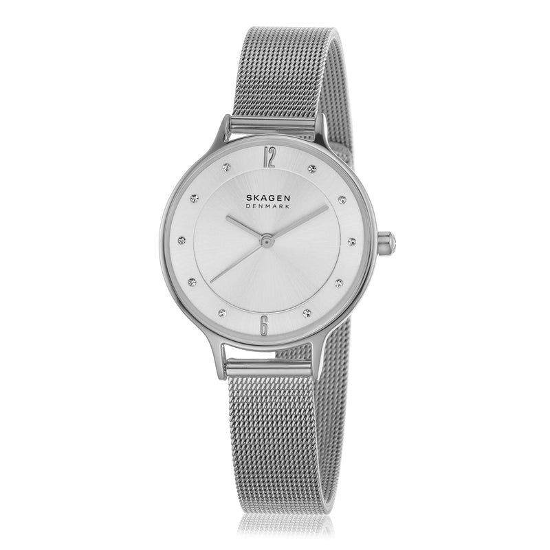 优雅的 Skagen Anita 银色表盘女士手表 SKW2149