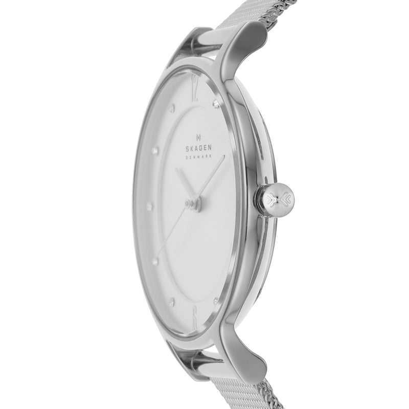 优雅的 Skagen Anita 银色表盘女士手表 SKW2149