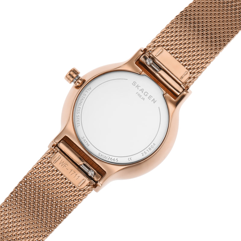 Elegant Skagen Freja Women s Rose Gold Watch with White Dial Model S Watch Direct