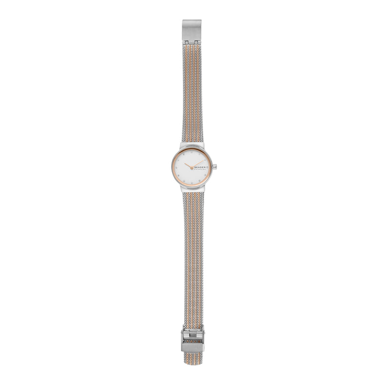 Skagen Freja Lille Two-Tone Steel Mesh Strap Watch SKW2699