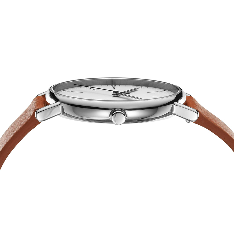 Skagen Signatur SKW6903 经典三手提行李箱皮革手表