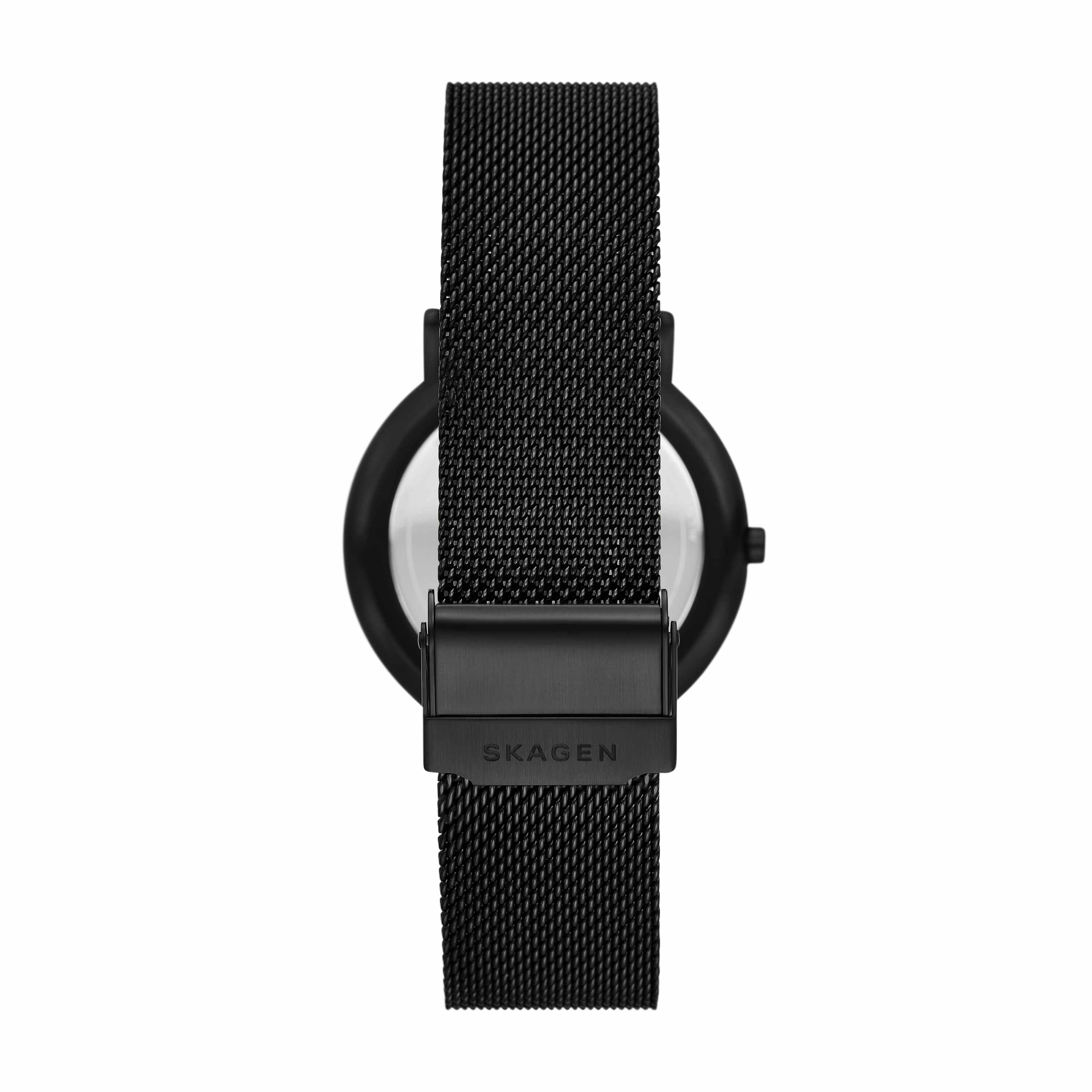 Skagen Signatur Black Stainless Steel Mesh Watch and Strap Set SKW6933SET