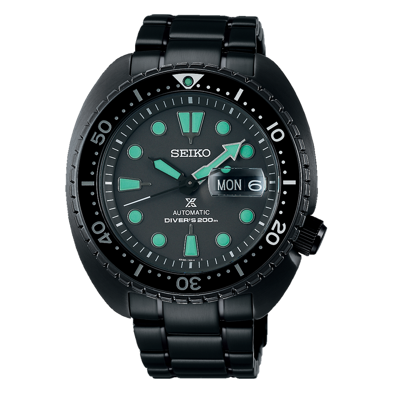 Seiko black divers watch on sale