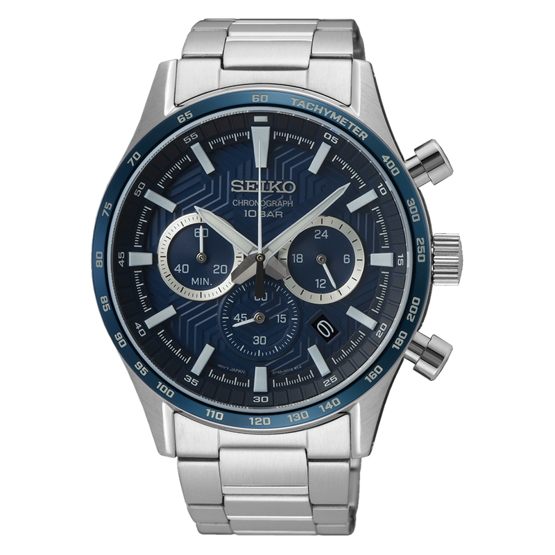 Seiko Chronograph Blue Dial Men's Watch SSB445P