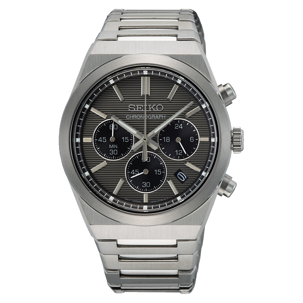 Seiko Conceptual Series Black Dial Stainless Steel Watch SSB455P