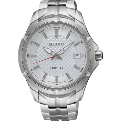 Seiko Coutura 白色表盘不锈钢手表 SUR565P-9