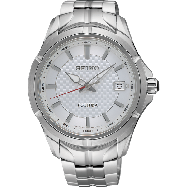 Seiko Coutura 白色表盘不锈钢手表 SUR565P-9