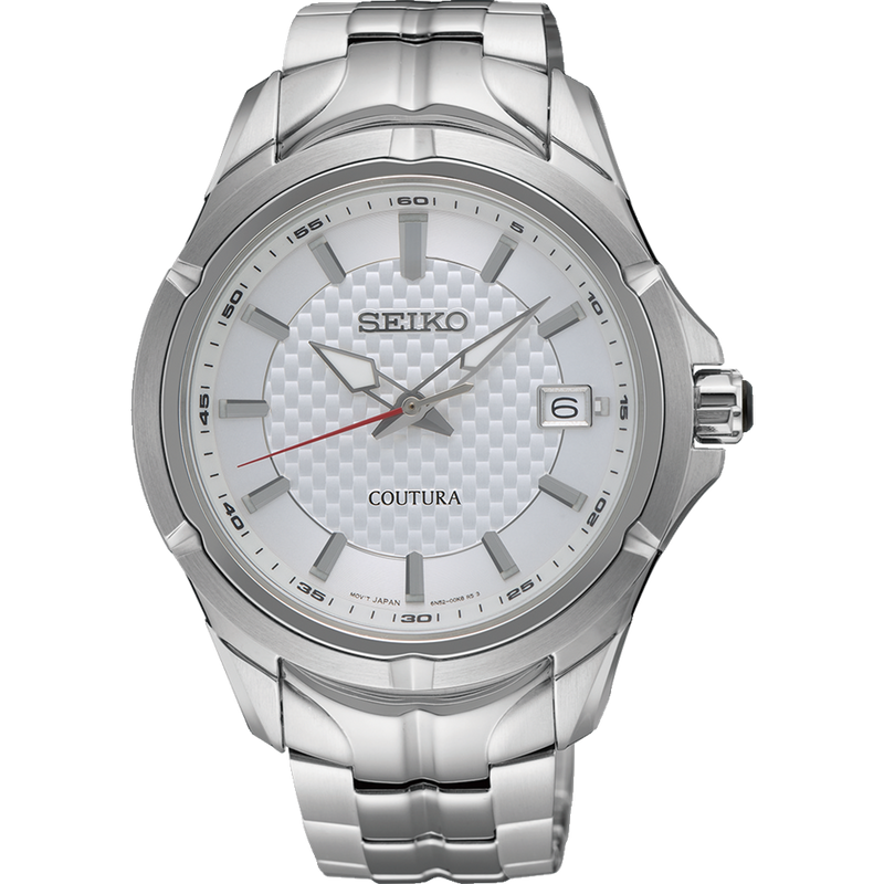Seiko Coutura 白色表盘不锈钢手表 SUR565P-9