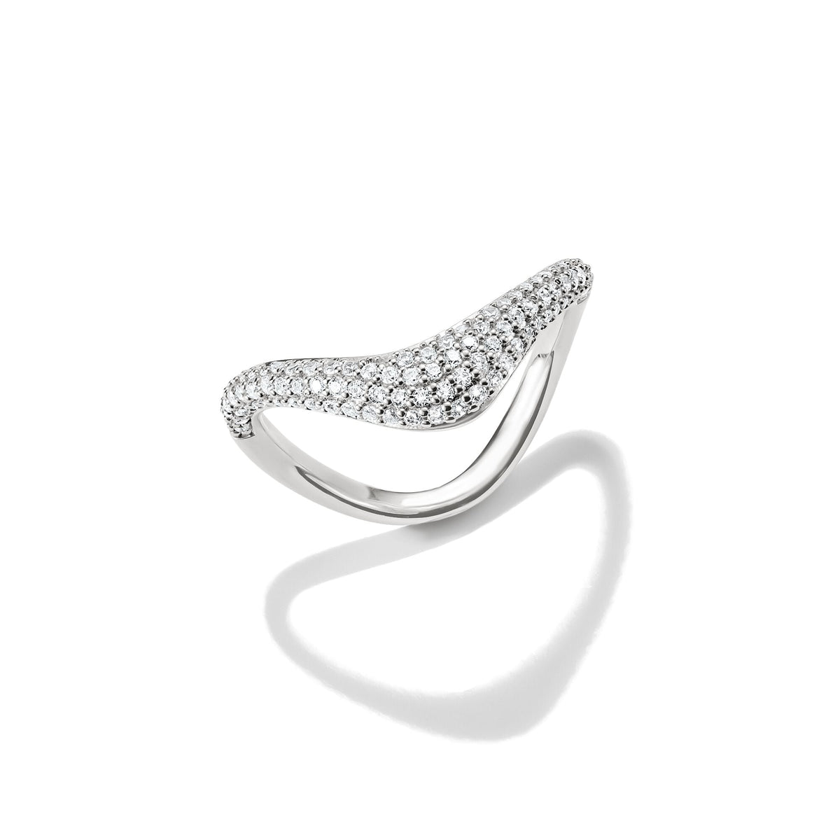 Thomas Sabo Ring with zirconia in wave shape TR2546-50
