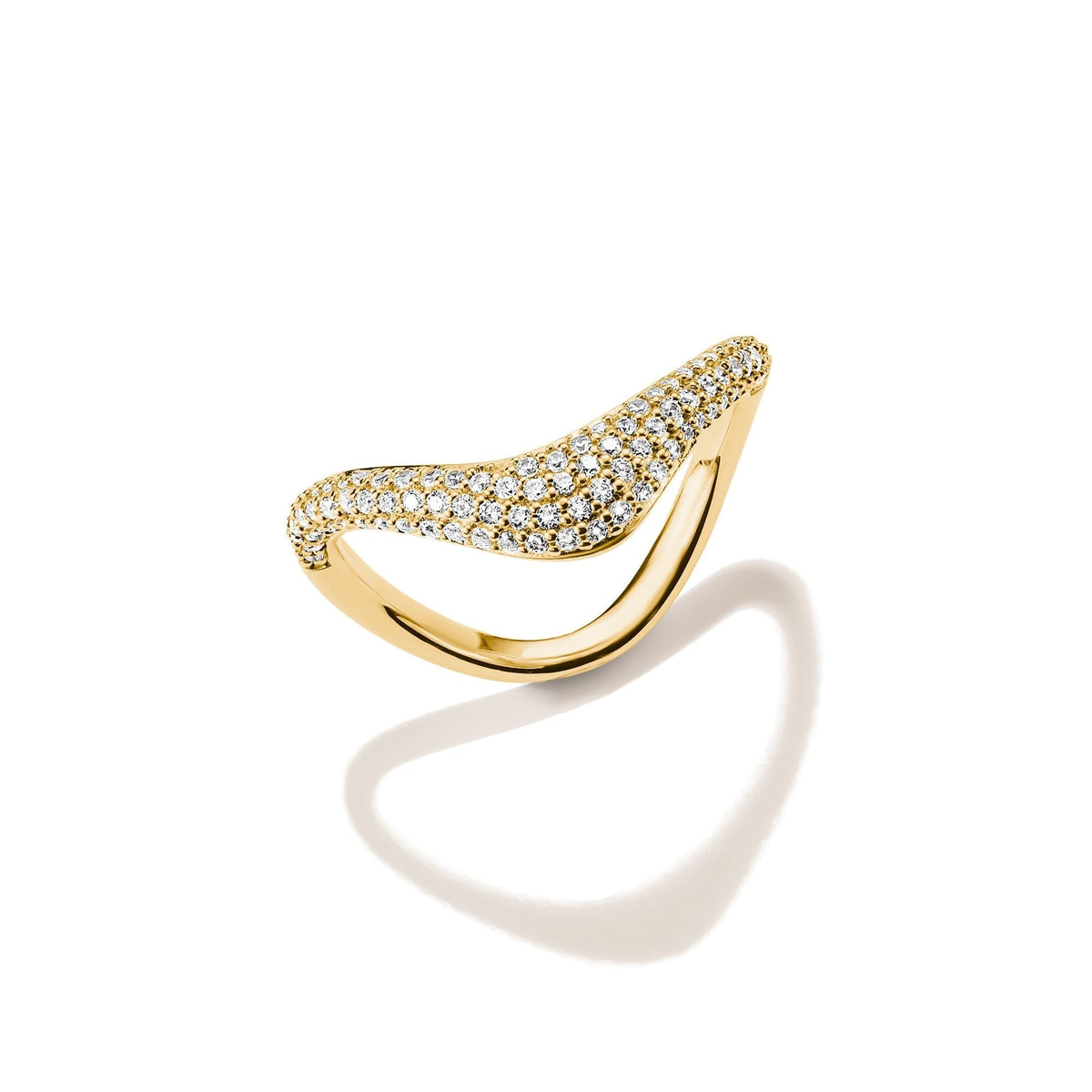 Thomas Sabo Ring with zirconia in wave shape TR2546MY50