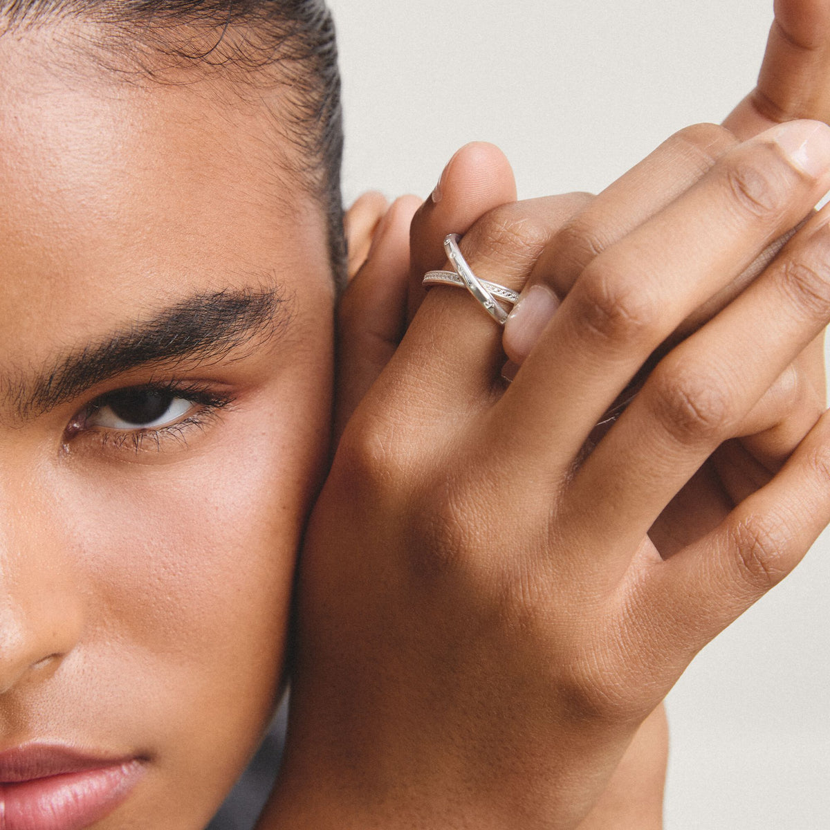 Thomas Sabo Double ring with zirconia TR2548-50