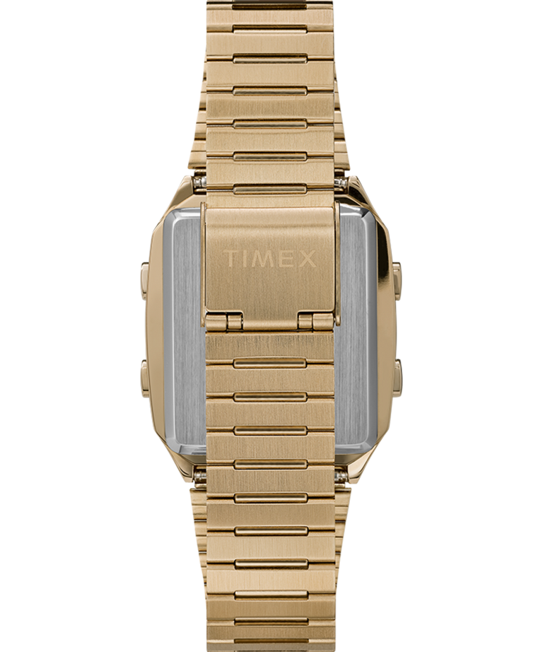 Q Timex Reissue Digital LCA 32.5 毫米不锈钢表带手表 TW2U72500