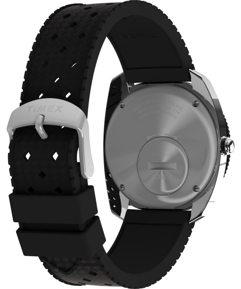 Q Timex Reissue 1971 Velocity Rubber Strap Watch TW2W22400