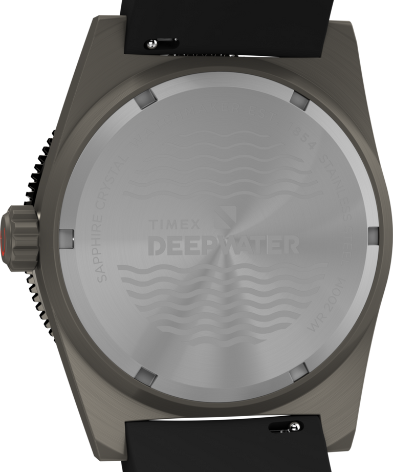 Timex Deepwater Reef 200M 41 毫米黑色橡胶表带手表 TW2W74700