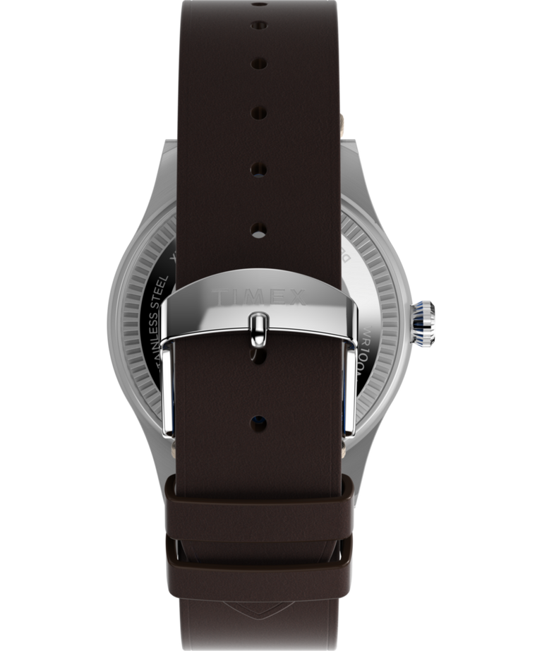 Timex Waterbury GMT x Pan Am® Brown Leather Watch TW2W97300