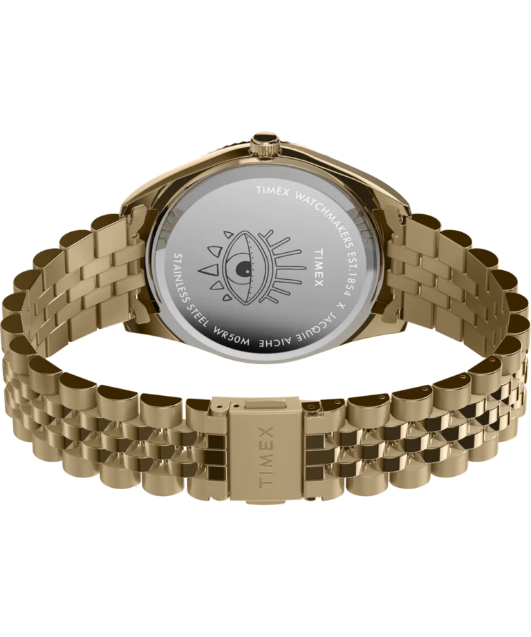 Timex x Jacquie Legacy Aiche Desert Daze Cactus Gold Watch TW2Y45100