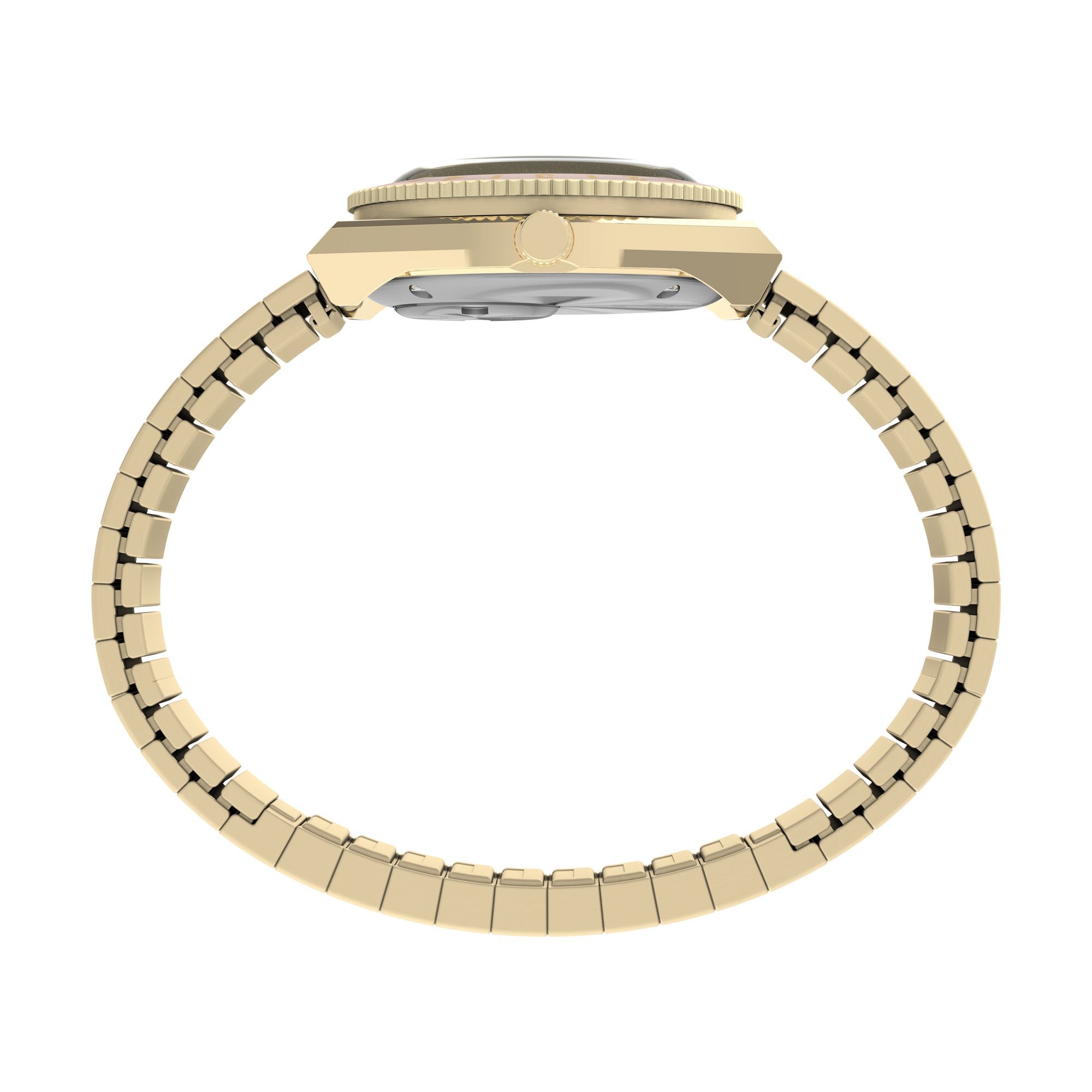 Timex Q Time 30mm Pink Gold Expansion Band Women's Watch TW2W57400