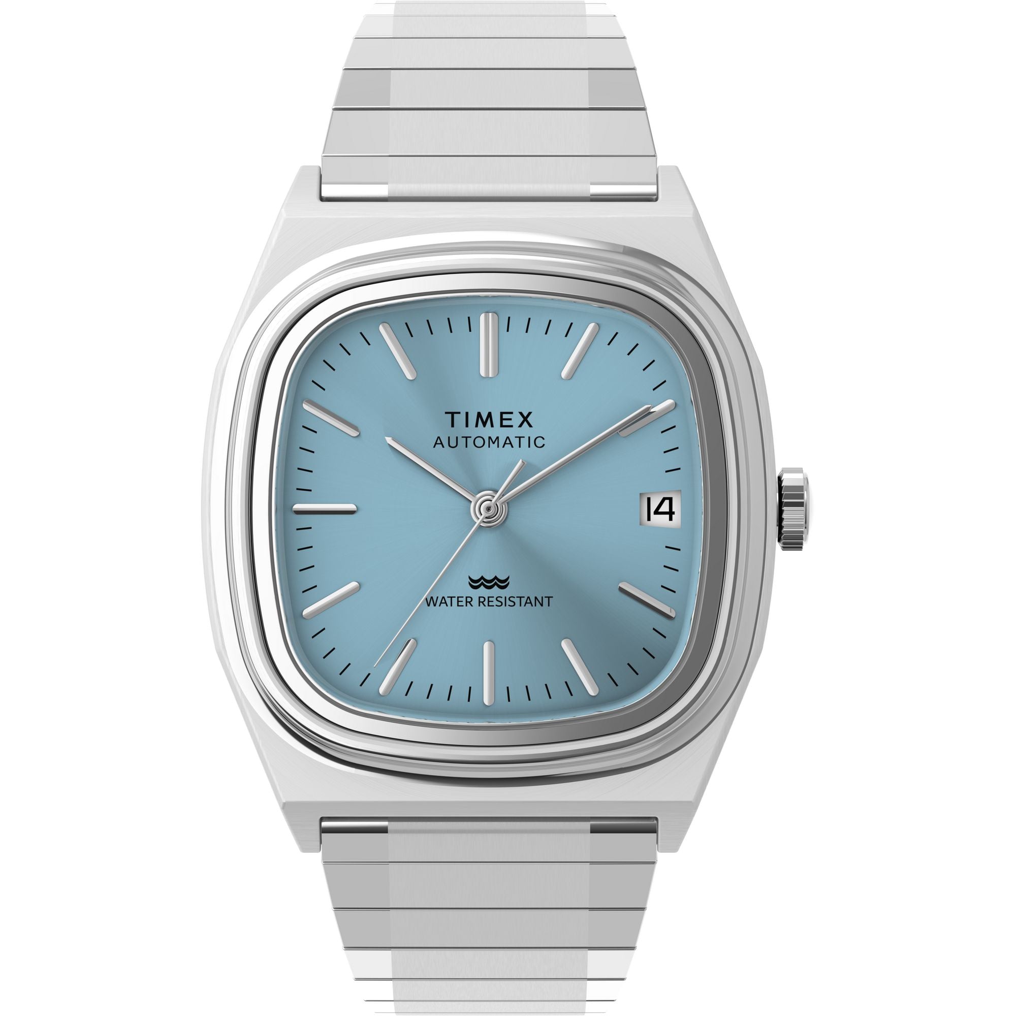 Timex Automatic 1983 Reissue Ice Blue Stainless Steel Band Watch TW2Y66700