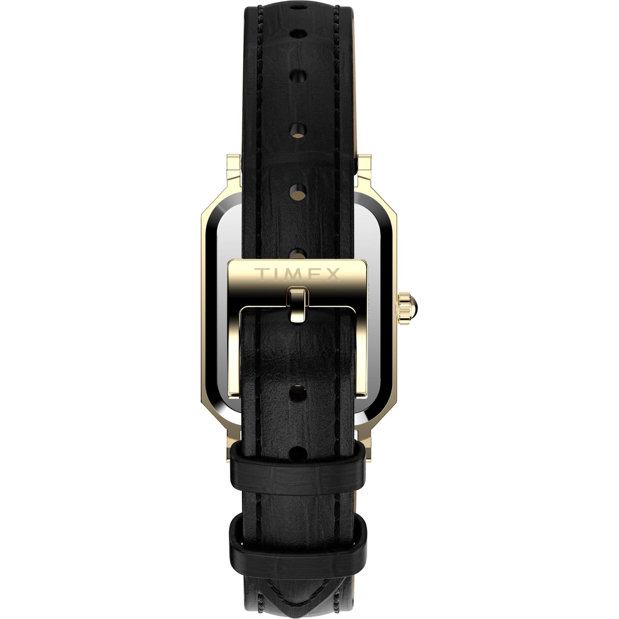 Timex Vivienne Trend Gold Case Black Leather Band Women's Watch TW2Y71900