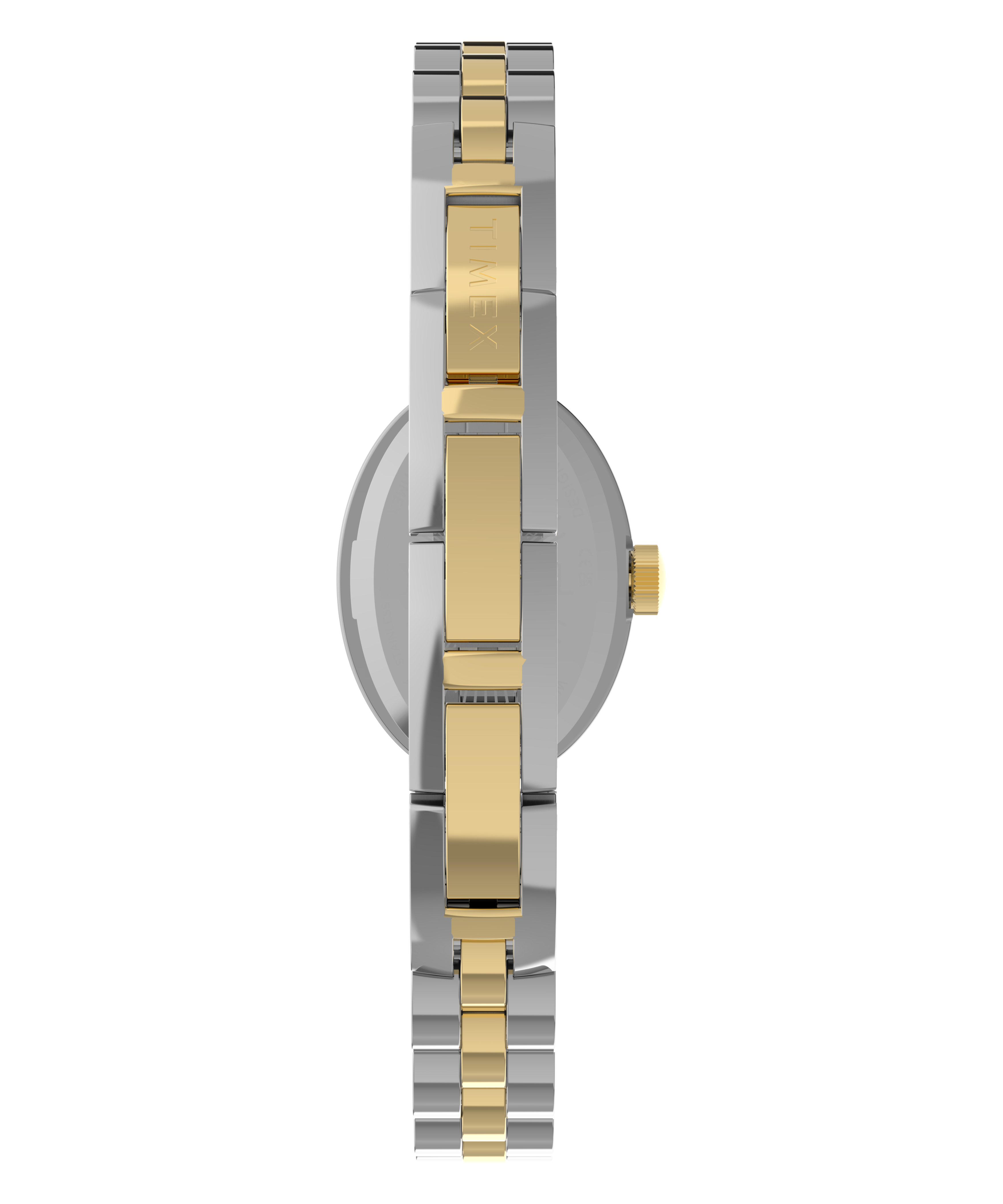 Timex Cavatina 19mm Silver-Tone Dial Two-Tone Bracelet Watch TW2Y90200