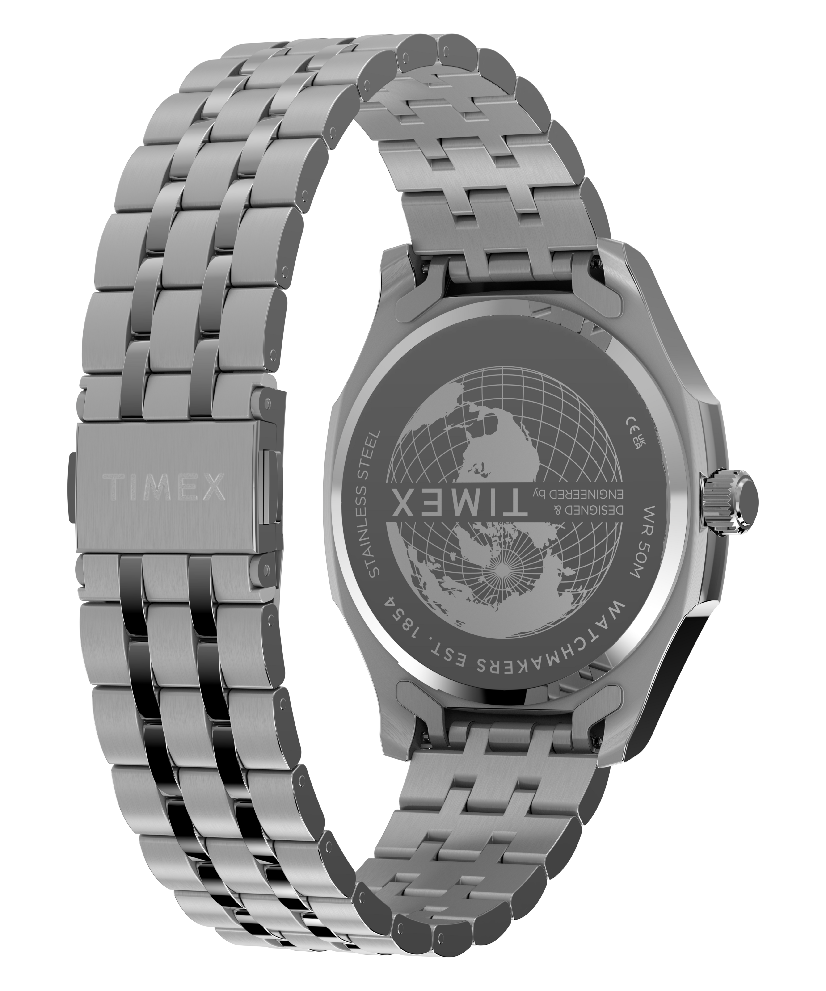 Timex Marquee 41mm Blue Dial Stainless Steel Bracelet Watch TW2Y91500