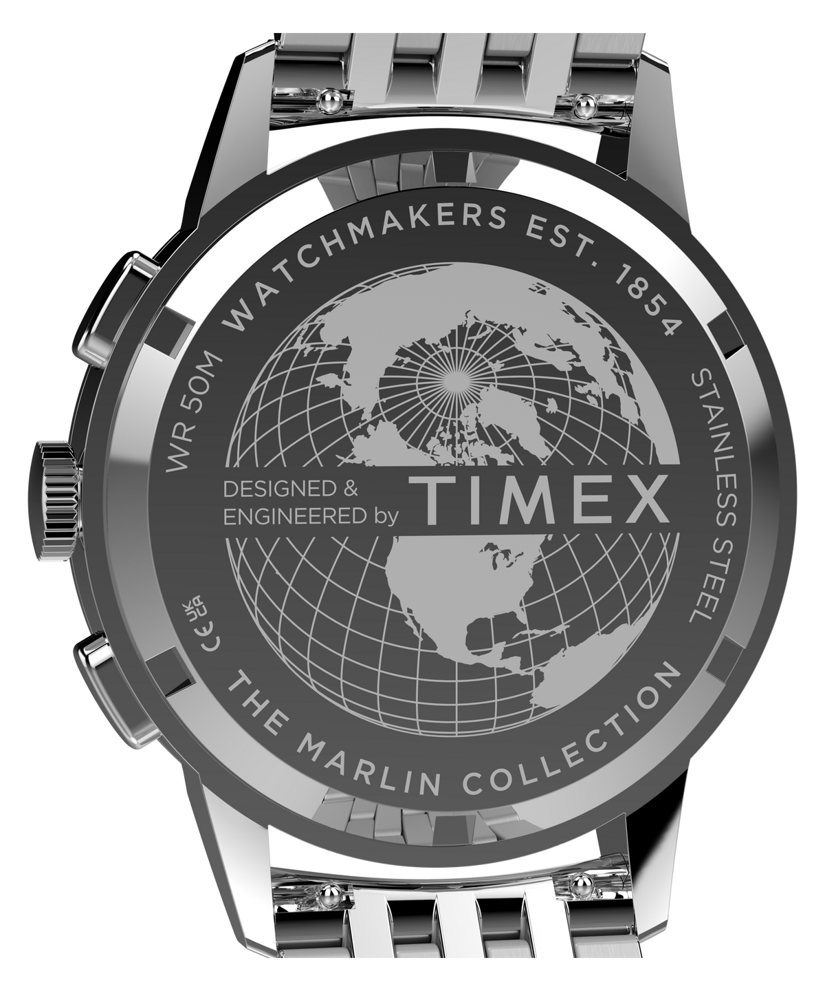 Timex Marlin Neo Classic Chronograph 40mm Cream Dial Stainless Steel Watch TW3A00300