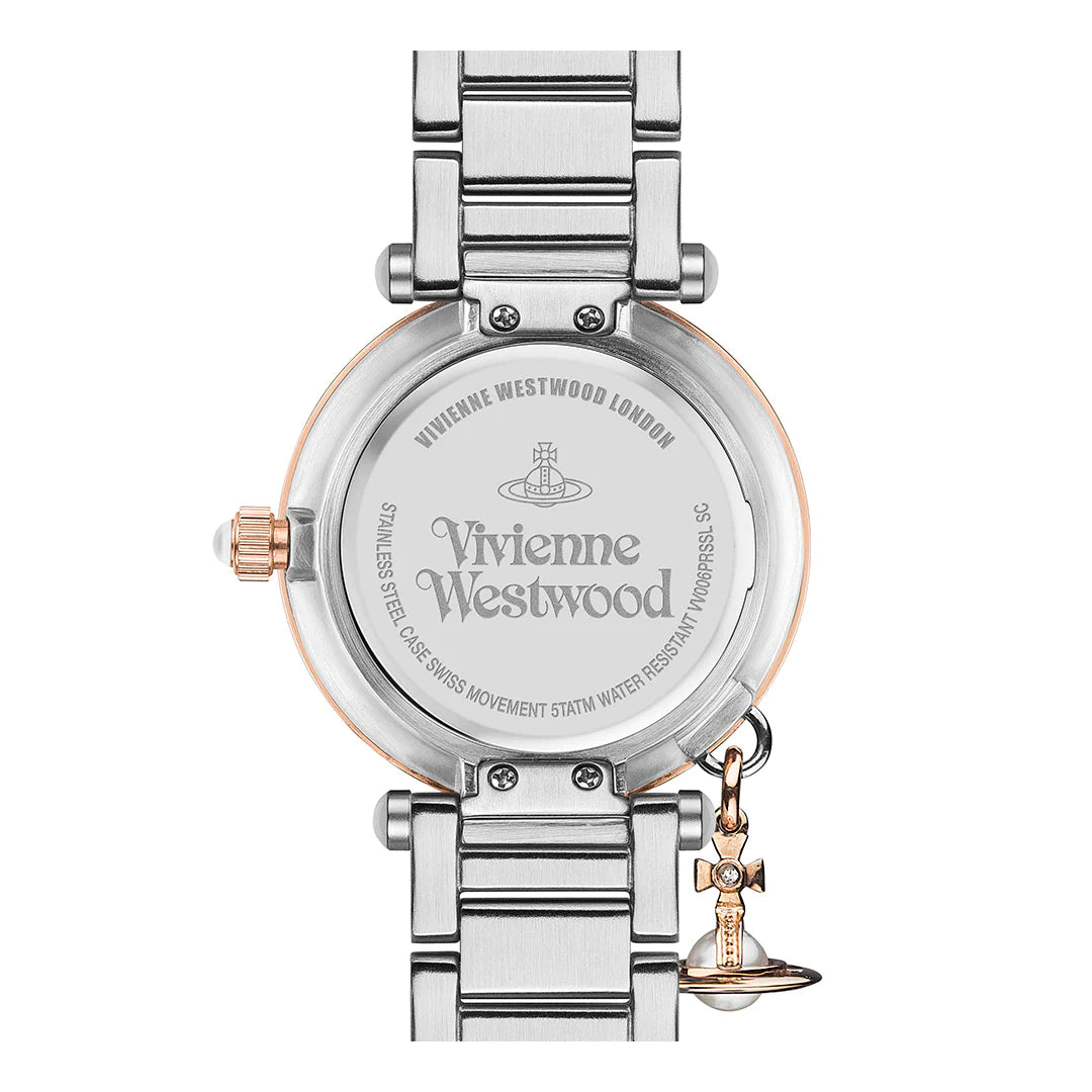 Vivienne Westwood Mother Orb Mother of Pearl Dial Stainless Steel Women's Watch VV006PRSSL