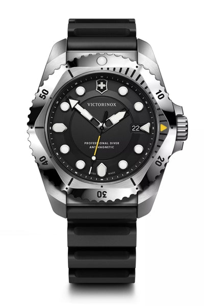Victorinox Dive Pro 43mm Black Rubber Black Dial Watch 241990
